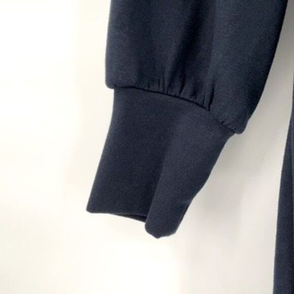 Pomander Place Navy Blue Ruffle Collar Puff Sleeve Mini Dress Small - Picture 6 of 9